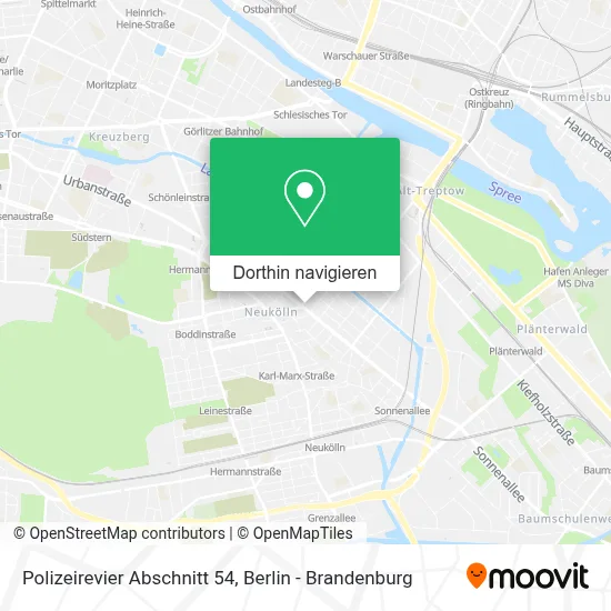Polizeirevier Abschnitt 54 Karte