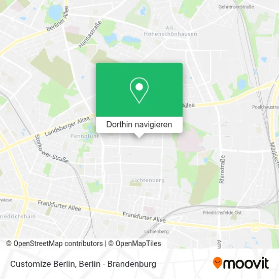 Customize Berlin Karte