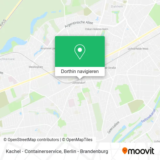 Kachel - Containerservice Karte