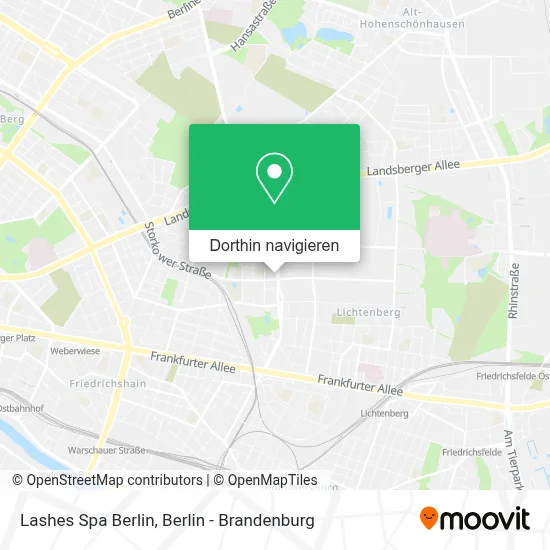 Lashes Spa Berlin Karte