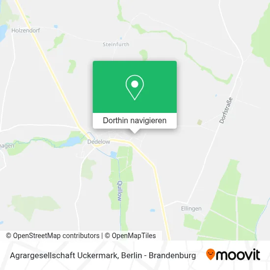 Agrargesellschaft Uckermark Karte