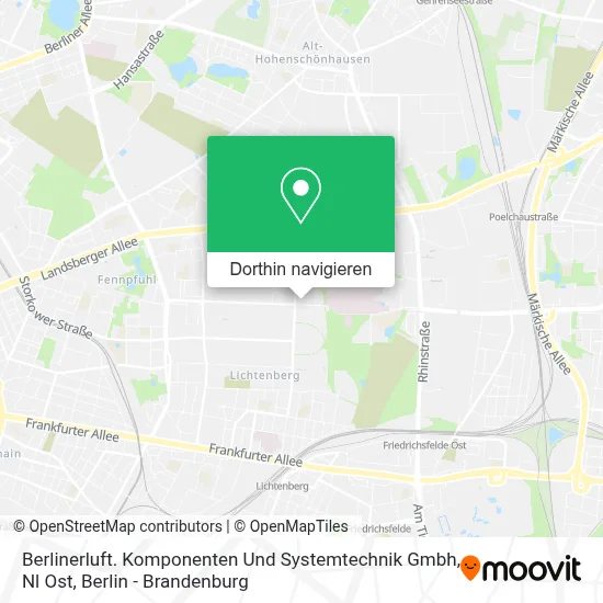 Berlinerluft. Komponenten Und Systemtechnik Gmbh, Nl Ost Karte