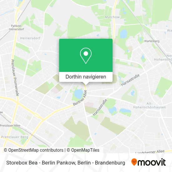 Storebox Bea - Berlin Pankow Karte