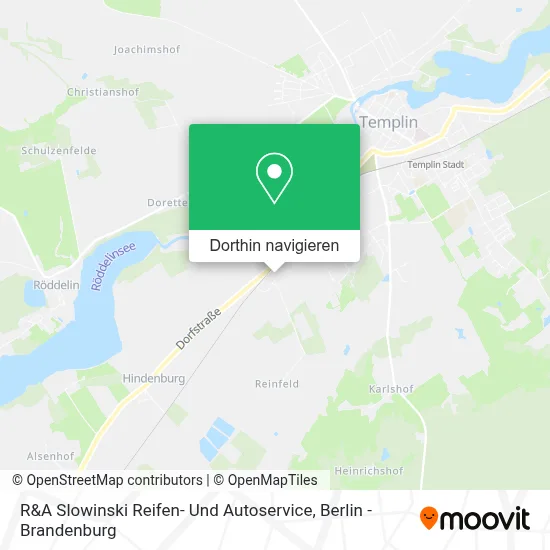 R&A Slowinski Reifen- Und Autoservice Karte