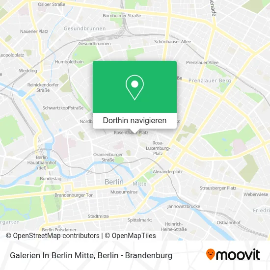 Galerien In Berlin Mitte Karte