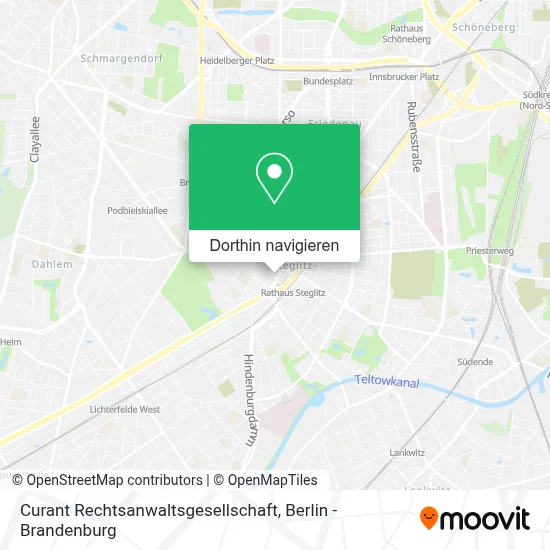 Curant Rechtsanwaltsgesellschaft Karte