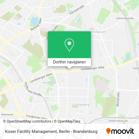Koser Facility Management Karte