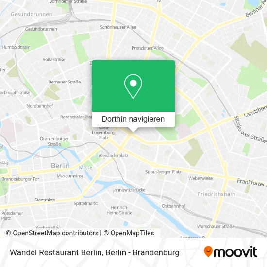 Wandel Restaurant Berlin Karte