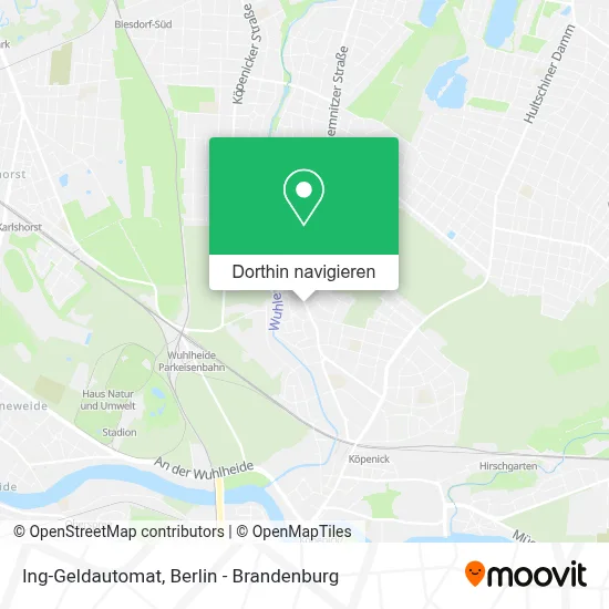 Ing-Geldautomat Karte