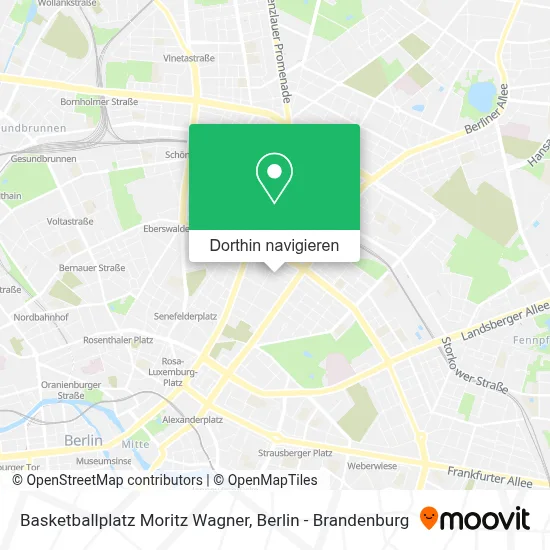 Basketballplatz Moritz Wagner Karte