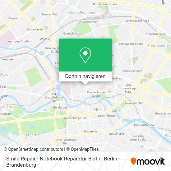 Smile Repair - Notebook Reparatur Berlin Karte