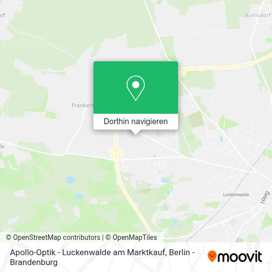 Apollo-Optik - Luckenwalde am Marktkauf Karte