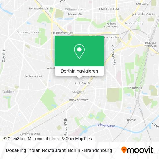 Dosaking Indian Restaurant Karte