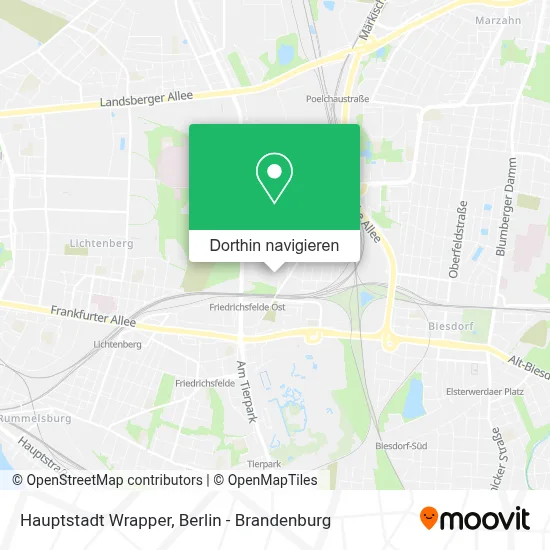 Hauptstadt Wrapper Karte