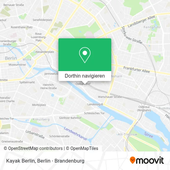 Kayak Berlin Karte