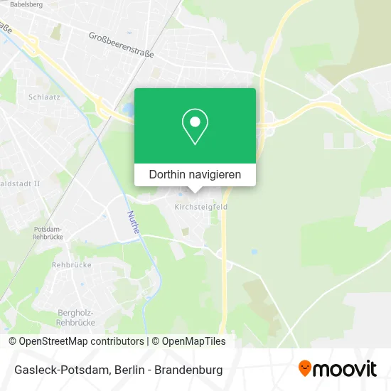 Gasleck-Potsdam Karte