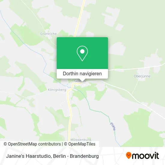 Janine's Haarstudio Karte