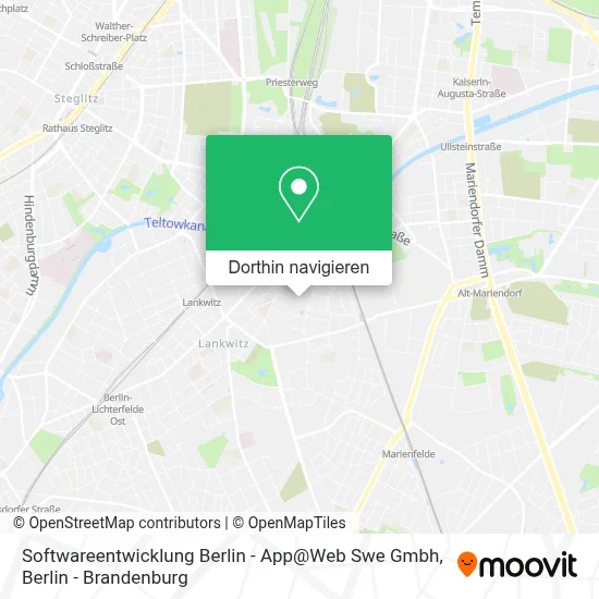 Softwareentwicklung Berlin - App@Web Swe Gmbh Karte