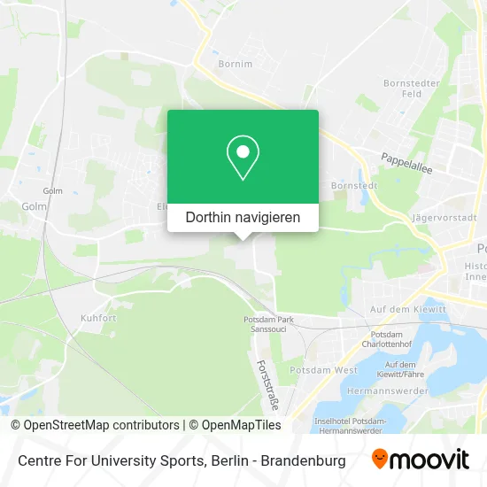Centre For University Sports Karte