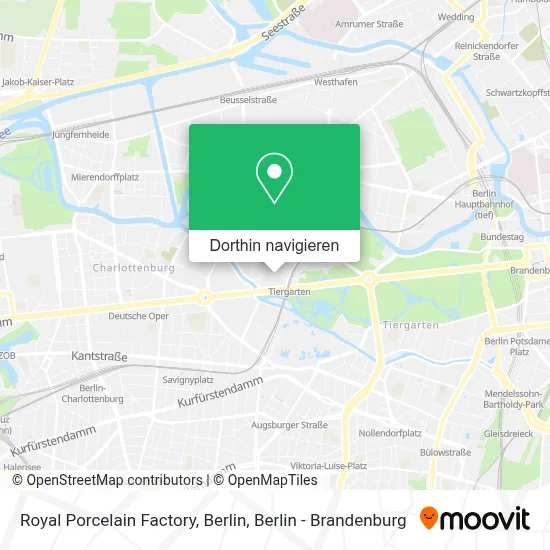 Royal Porcelain Factory, Berlin Karte