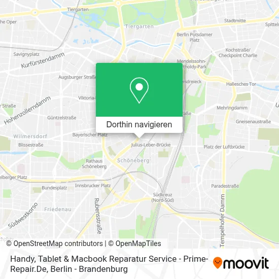 Handy, Tablet & Macbook Reparatur Service - Prime-Repair.De Karte