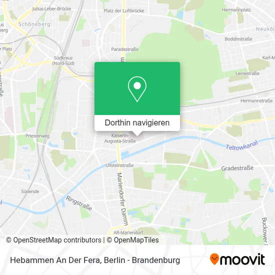 Hebammen An Der Fera Karte