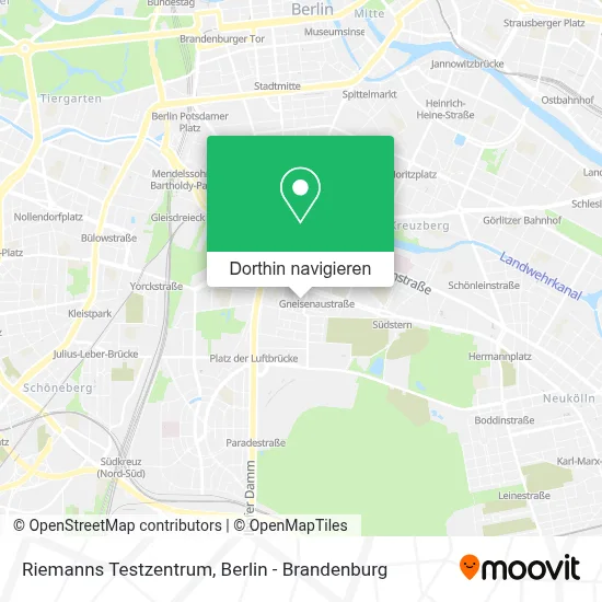 Riemanns Testzentrum Karte