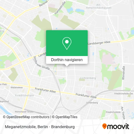 Meganetzmobile Karte