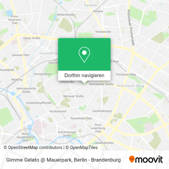 Gimme Gelato @ Mauerpark Karte