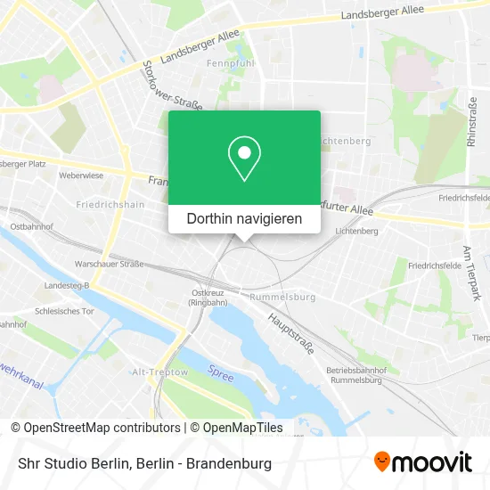 Shr Studio Berlin Karte