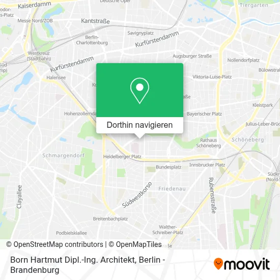 Born Hartmut Dipl.-Ing. Architekt Karte