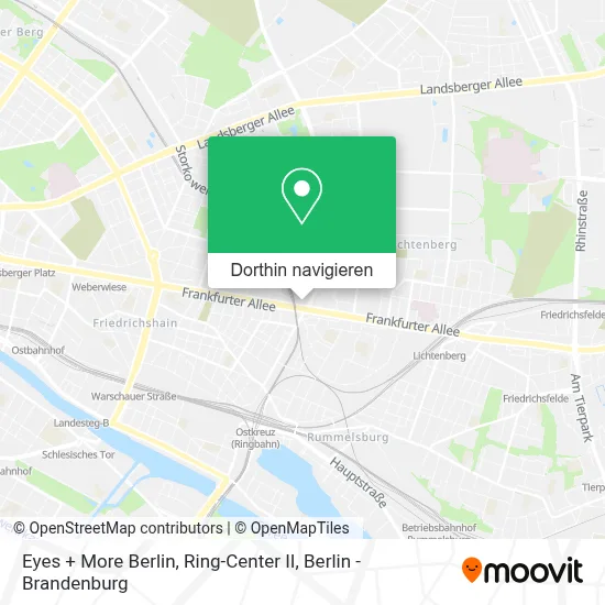 Eyes + More Berlin, Ring-Center II Karte