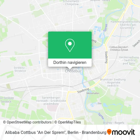 Alibaba Cottbus "An Der Sprem" Karte