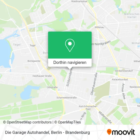 Die Garage Autohandel Karte