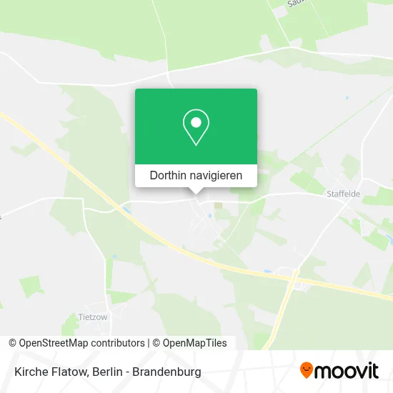 Kirche Flatow Karte