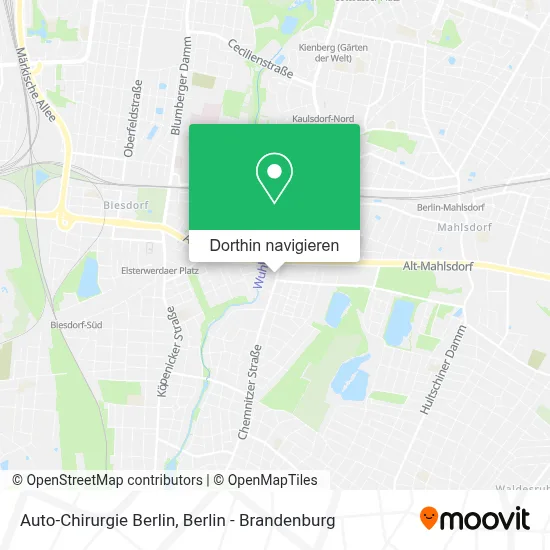 Auto-Chirurgie Berlin Karte