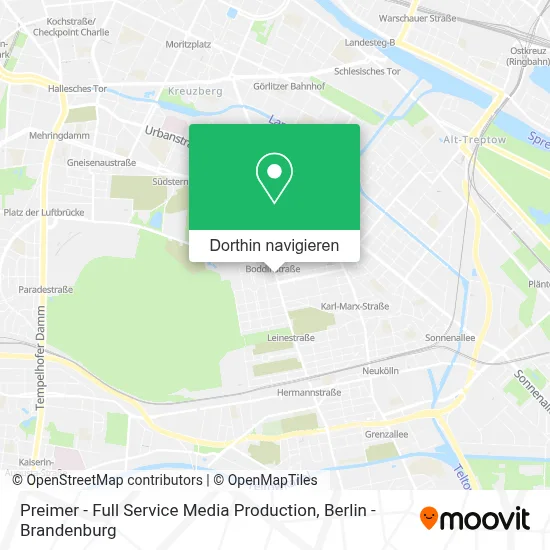 Preimer - Full Service Media Production Karte