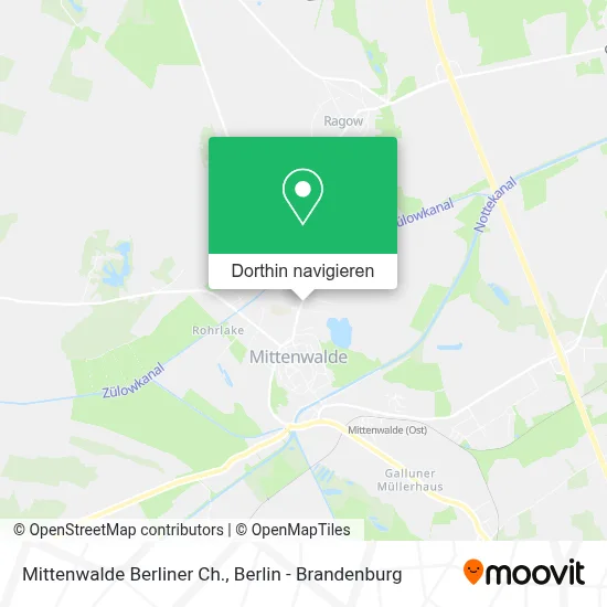 Mittenwalde Berliner Ch. Karte