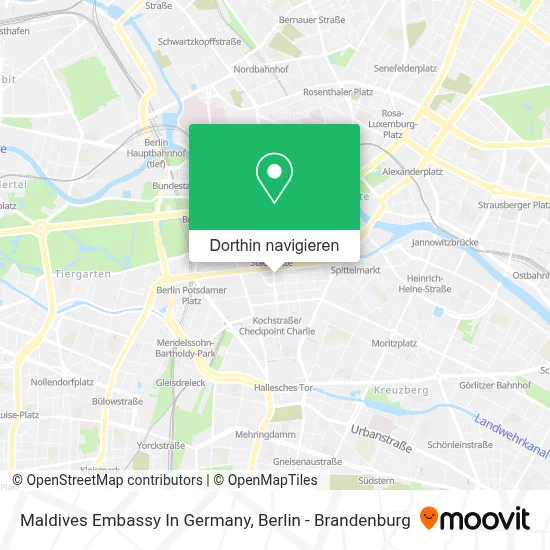 Maldives Embassy In Germany Karte
