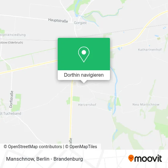Manschnow Karte