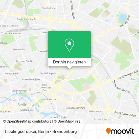 Lieblingsdrucker Karte