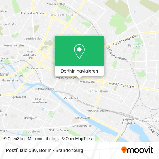 Postfiliale 539 Karte