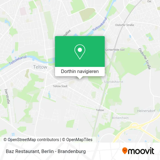 Baz Restaurant Karte