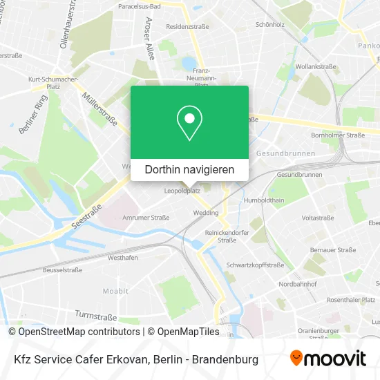 Kfz Service Cafer Erkovan Karte
