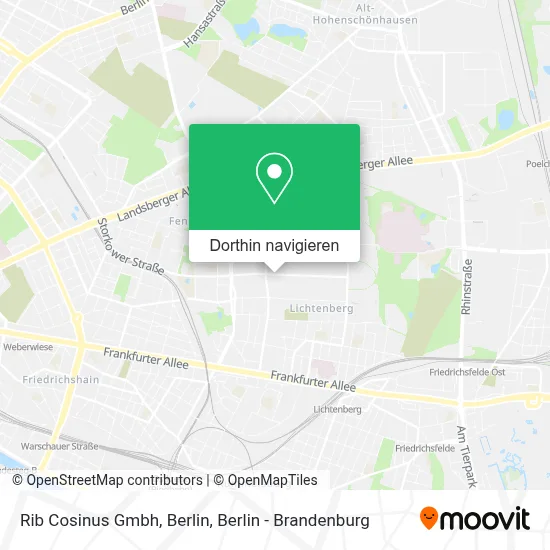 Rib Cosinus Gmbh, Berlin Karte
