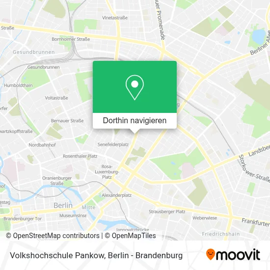 Volkshochschule Pankow Karte