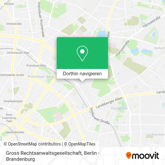 Gross Rechtsanwaltsgesellschaft Karte