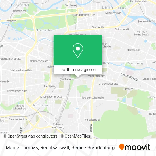 Moritz Thomas, Rechtsanwalt Karte