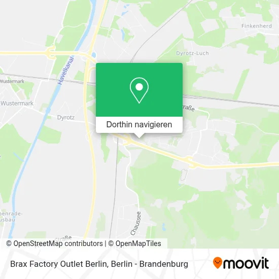 Brax Factory Outlet Berlin Karte