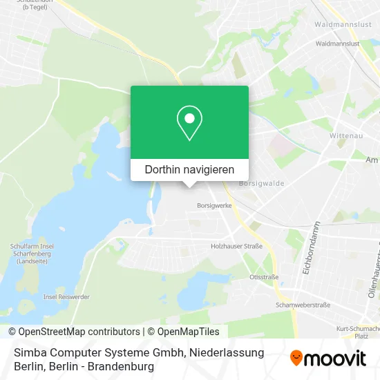 Simba Computer Systeme Gmbh, Niederlassung Berlin Karte
